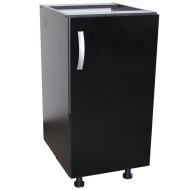 Corp inferior cu 1 usa Zebra, Wenge / Negru, fara blat, 40 x 82 x 50 cm Corp inferior cu 1 usa Zebra, Wenge / Negru, fara blat, 40 x 82 x 50 cm